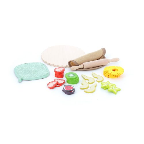 Atelier tarte aux fruits accessoire cuisine et marchande jeu imitation aliment en bois REVENDEUR VILAC magasin de jouets en bois à st pierre 97410 Livraison LA REUNION 974