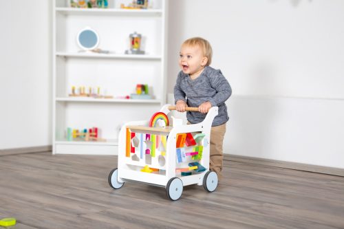 Chariot de marche éléphant éveil bébé apprentissage de la marche magasin de jouets en bois à st pierre 97410 Livraison LA REUNION 974