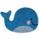 tapis en forme de baleine pour chambre d'enfant