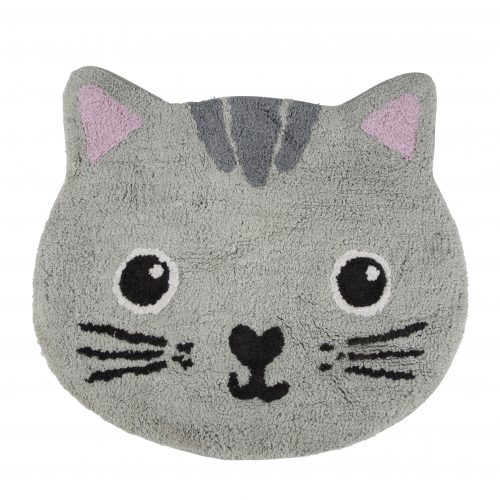 tapis en forme de tête de chat kawaii