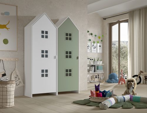 Armoire modulable avec une porte de couleur pour chambre bébé et enfant décoration de chambre et mobilier saint pierre reunion 974 livraison à domicile