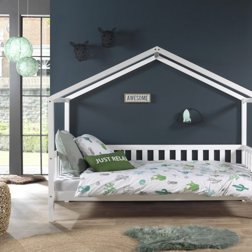 lit maison pour enfant blanc