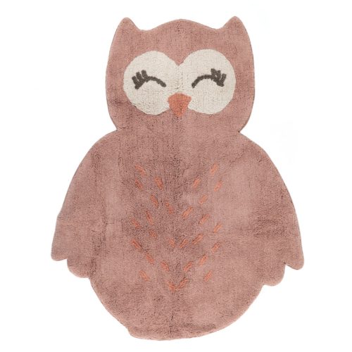 Tapis little peppa hibou tapis coton tendance lavable en machine déco chambre d'enfants et bébé magasin de déco st pierre 97410 la réunion 974