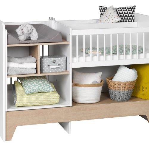 Berceau lit combiné compact évolutif idéal pour chambre parentale des parents magasin puériculture pour bébé saint pierre reunion