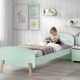 lit enfant en vert menthe tendance