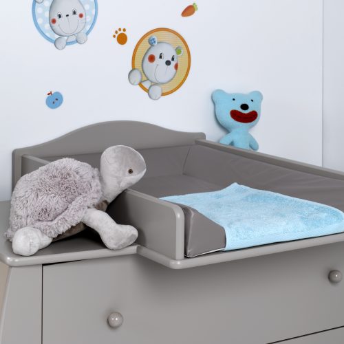 plan à langer pour commode enfant bébé gris 3 tiroirs