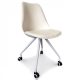 Chaise de bureau pour ado tendance COULEUR BLANC