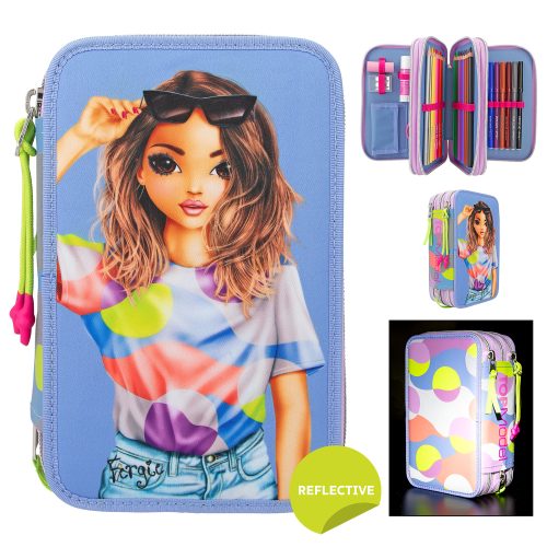 Trousse complète 3 compartiments FLASH top model revendeur top model rentrée des classes saint pierre reunion boutique enfant 974