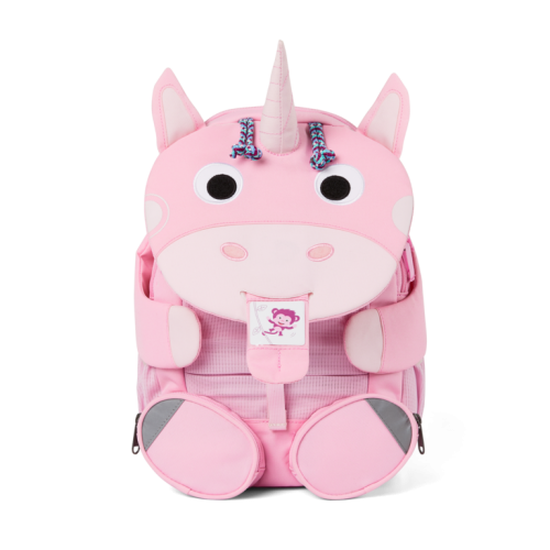 sac a dos affenzahn licorne qui tire la langue pour mettre prénom enfant