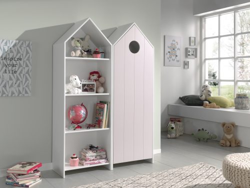 armoire 1 porte assorti couleur rose