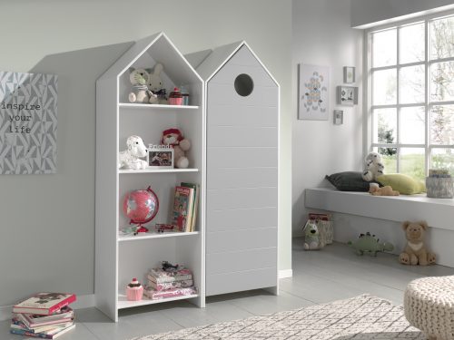 armoire 1 porte assorti couleur gris