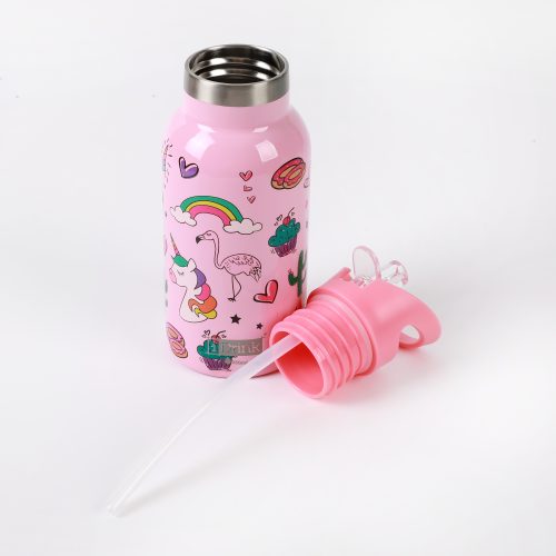 Gourde isotherme Gourde pour enfants boutique pour enfant saint pierre de la reunion 974 livraison sur toute ile revendeur i-drinks rentrée des classes LICORNE