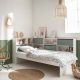 lit pour enfant et ado avec beaucoup de rangement couleur original vert mousse