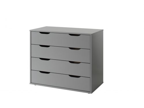 Commode MIAMI Gris rangement pour lit mi-hauteur ou mezzanine