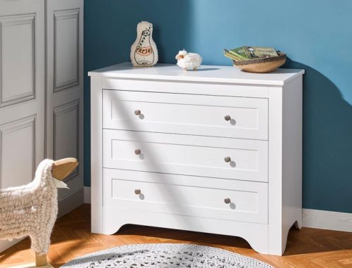 commode blanche pour chambre enfant et bébé de style vintage