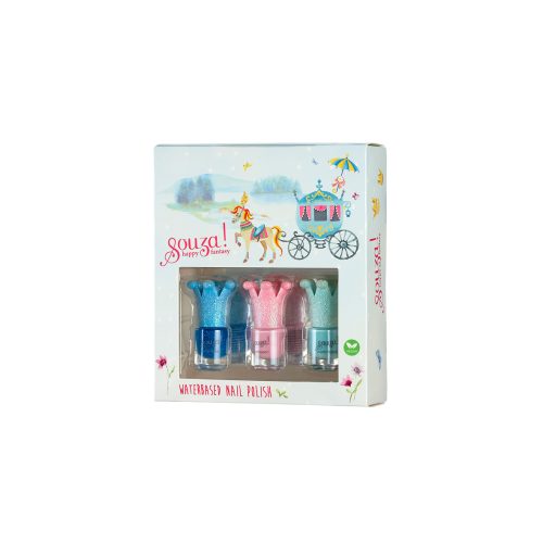 Coffret Vernis à ongle COURONNE maquillage pour enfant magasin de jeu et jouet saint pierre reunion sans produit chimique et vegan spécial enfant 974