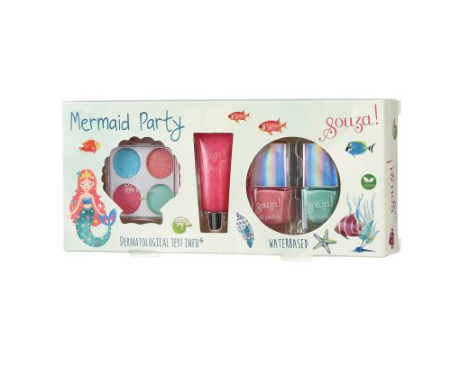 Set de maquillage MERMAID PARTY SIRENE maquillage pour enfant magasin de jeu et jouet saint pierre reunion sans produit chimique et vegan spécial enfant 974