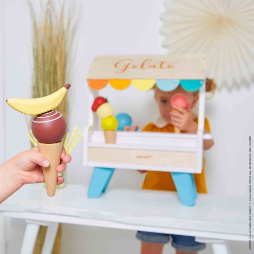 stand de glaces marchande en bois revendeur JANOD magasin de jouets en bois st pierre 97410 livraison la Réunion 974