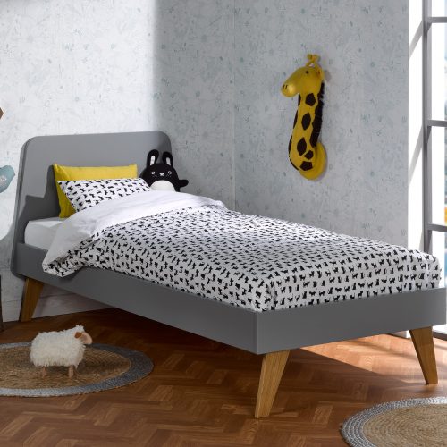 lit ado de style scandinave gris