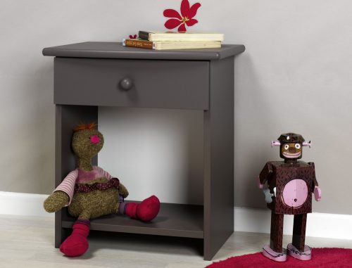 chevet taupe pour chambre d'enfant