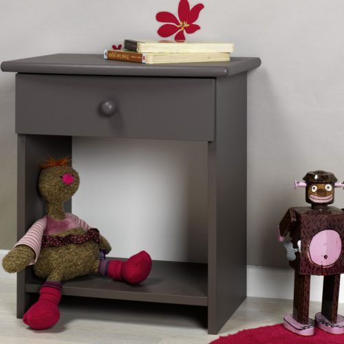 chevet taupe pour chambre d'enfant