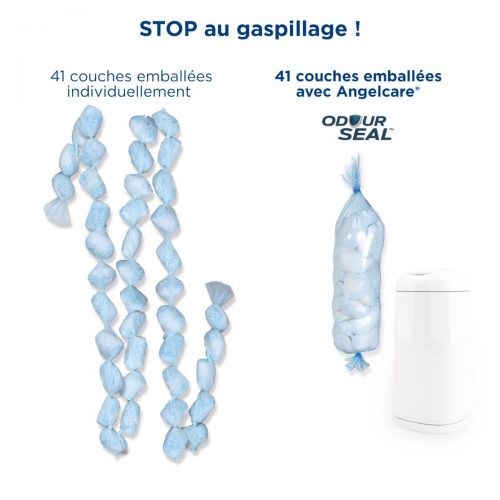 Poubelle à couches angelcare anti gaspillage