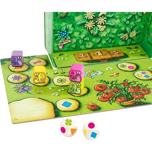 Escargots... Prêts? Partez! Jeu de course Jeu de dés revendeur officiel HABA jeu de société enfant magasin de jouets en bois jeu d'apprentissage 97410 St pierre 974 La Réunion