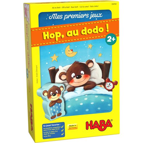 Hop au dodo jeu premier âge mes premiers jeux Jeu de mémoire rituel du coucher revendeur officiel HABA jeu de société enfant magasin de jouets en bois jeu d'apprentissage 97410 St pierre 974 La Réunion