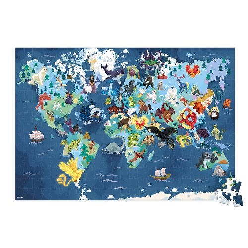 Puzzle éducatif Géant 350 pièces MYTHES ET LÉGENDES CARTE