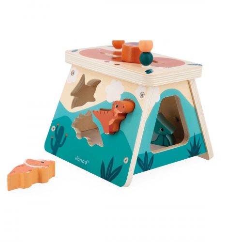 Volcan multi-activités DINO revendeur JANOD jeu éveil bébé magasin de jouets en bois et montessori à st pierre 97410 livraison la réunion 974