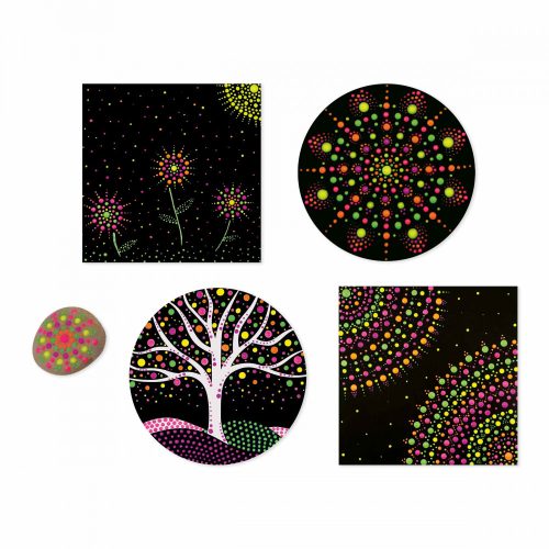 dots painting loisirs créatifs peinture 3D revendeur JANOD magasin de jouets en bois à st pierre 97410 livraison LA REUNION 974