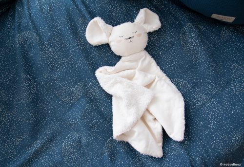 Doudou en coton Bio SOURIS NATURAL