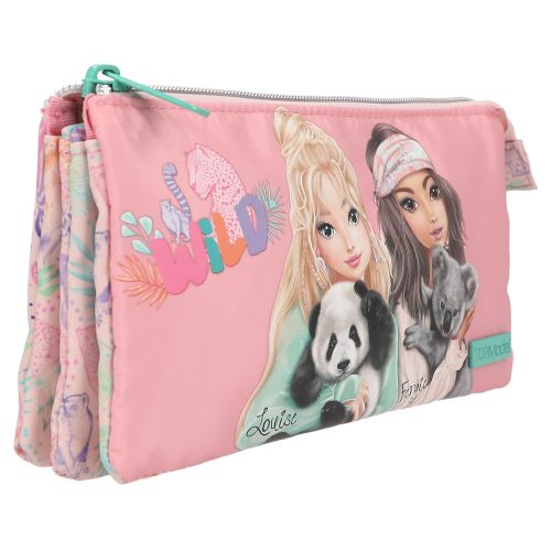 trousse 3 poches WILD TOPMODEL pour enfant boutique pour enfant saint pierre ILE DE LA REUNION rentrée des classes écoles livraison 974