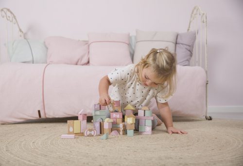 Tonneau de blocs en bois ROSE little dutch