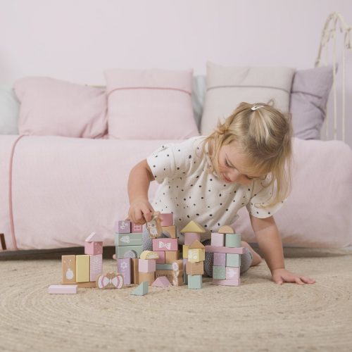 Tonneau de blocs en bois ROSE little dutch