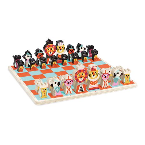 mon premier jeu d'échecs animaux jeu de société jeu de stratégie revendeur VILAC magasin de jouets en bois à st pierre 97410 livraison LA REUNION 974