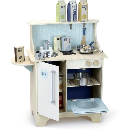 Cuisine CUISTOT en bois BLEU LAGOON avec accessoires