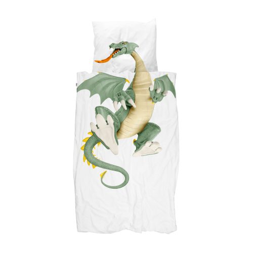 Parure de lit 140x200 DRAGON en coton BIO