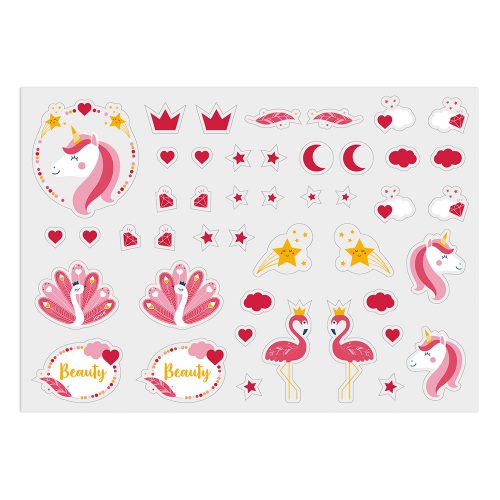 Draisienne personnalisable NATURE AVEC STICKERS FILLE LICORNE