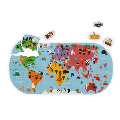 Puzzle de bain CARTE DES EXPLORATEURS DU BAIN JANOD