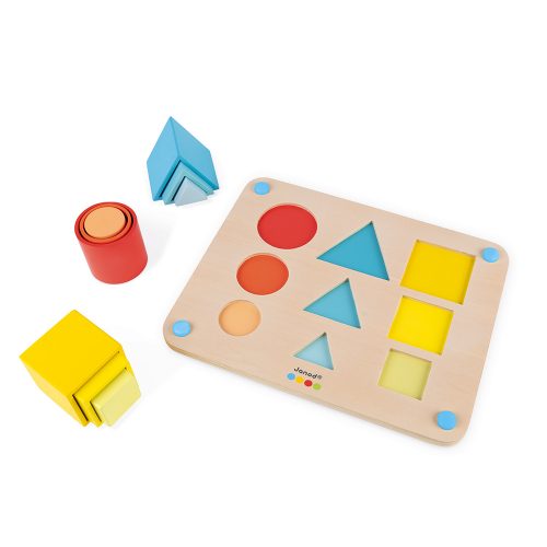 Jeu éducatif pour apprendre les volumes pour enfant de 18 mois à 3 ans