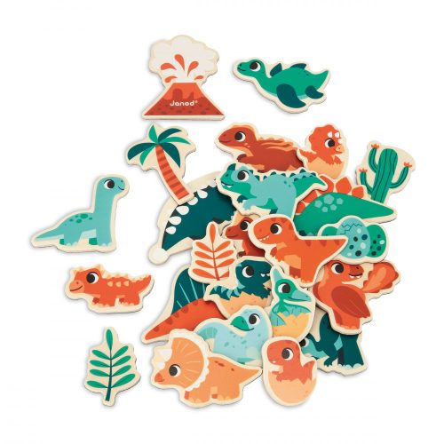 Magnets Dino 24 pièces revendeur officiel JANOD magasin de jouet 974 livraison toute l'ile 97410 St Pierre