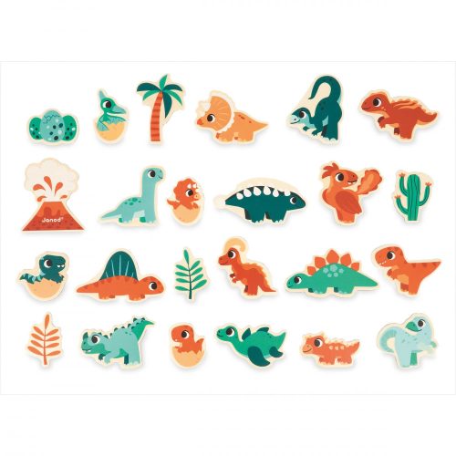 Magnets Dino 24 pièces revendeur officiel JANOD magasin de jouet 974 livraison toute l'ile 97410 St Pierre