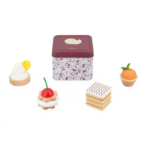 Coffret de pâtisseries TWIST aliments pour cuisine en bois et marchande revendeur JANOD magasin de jouets à st pierre 97410 livraison la réunion 974