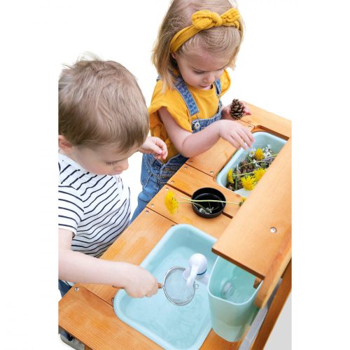 Cuisine d'extérieur MUDDY LAB jeu d'imitation en bois laboratoire enfant en bois revendeur officiel JANOD magasin de jouet 974 livraison toute l'ile 97410 St Pierre