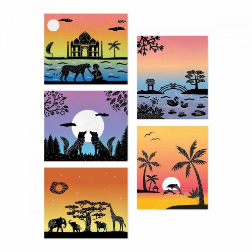 Sunset lover loisirs créatifs peinture 3D revendeur JANOD magasin de jouets en bois à st pierre 97410 livraison LA REUNION 974