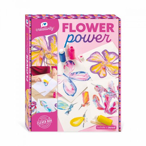 flower power loisirs créatifs peinture 3D revendeur JANOD magasin de jouets en bois à st pierre 97410 livraison LA REUNION 974