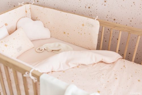 Tour de lit NEST GOLD STELLA DREAM PINK pour berceau bébé