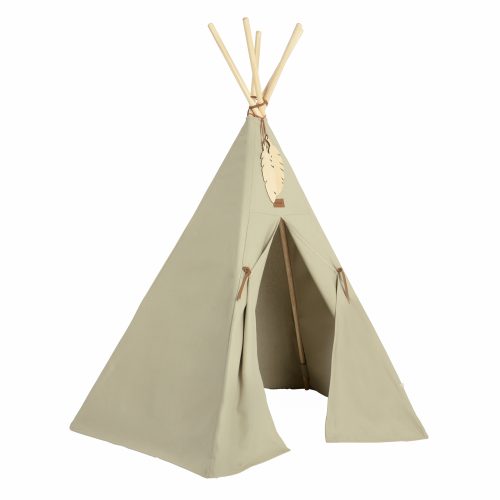 Tipi Nevada LAUREL GREEN en coton bio revendeur officiel NOBODINOZ boutique bébé et enfant décoration coton bio st pierre 97410 livraison LA REUNION 974