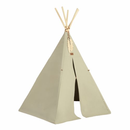 Tipi Nevada LAUREL GREEN en coton bio revendeur officiel NOBODINOZ boutique bébé et enfant décoration coton bio st pierre 97410 livraison LA REUNION 974